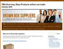 Tablet Screenshot of brownboxsuppliers.com